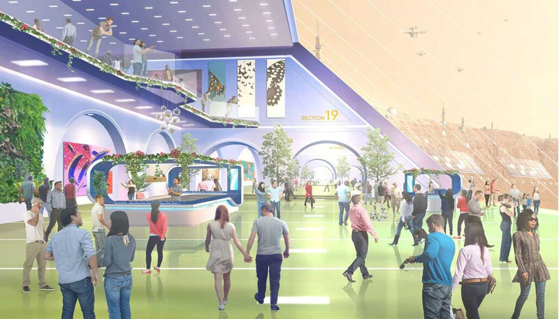 Illustration for article titled The Concept Art for Las Vegas' 'Mars World' Looks Nuts